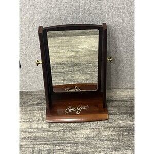 Maui Jim Countertop Wood Mirror Rare Store Marketing 14" tall